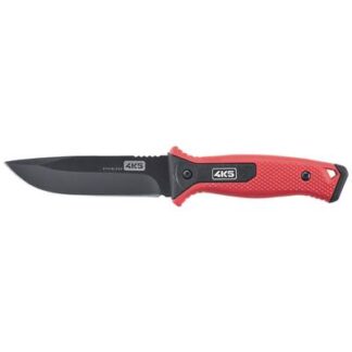 4K5 Tools 600.200A Reliable knife with fixed blade Red, Black Length 255 mm