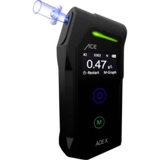 ACE X Breathalyser Black 0.0 up to 5 ‰ Incl. display