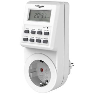 Ansmann 1260-0009 Timer/power strip digital 24h mode, 7 day mode 3680 W RND mode, Daylight savings control, Progammable