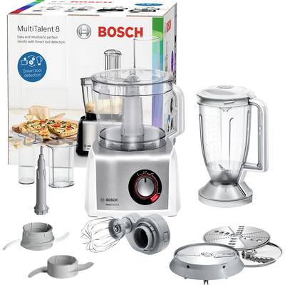 Bosch Haushalt MC812S814 Food processor 1250 W Silver, White