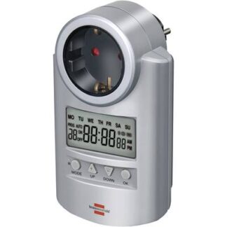 Brennenstuhl 1507500 Timer/power strip digital 7 day mode 3680 W IP20 Count-down mode, RND mode