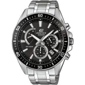 Casio Chronograph Wristwatch EFR-552D-1AVUEF (L x W x H) 53 x 47 x 12.3 mm Silver Enclosure material=Stainless steel Material (watch strap)=Stainless steel