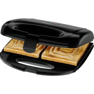 Clatronic ST 3814 Sandwich toaster Automatic temperature adjustment, Non-stick coating Black