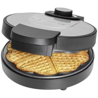 Clatronic WA 3492 Waffle maker Non-stick coating Black, Stainless steel
