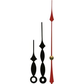 Clockhand set Classic Aluminium Black Round