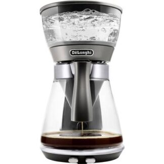 DeLonghi ICM17210 Clessidra Coffee maker Glass, Silver-grey Cup volume=10