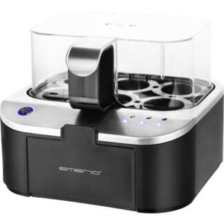 EMERIO EB-123177.1 Egg boiler Non-stick coating, with graduated beaker, BPA-free Black, Silver