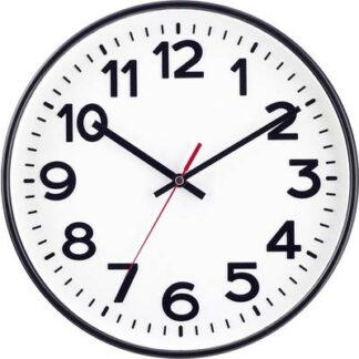 EUROTIME 53820-05 Radio Wall clock 30 cm Black