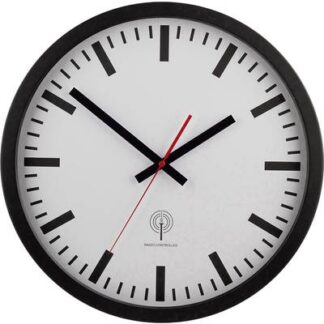 EUROTIME 56862 Radio Wall clock 40 cm Black