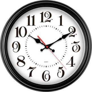 EUROTIME 80882-05 Quartz Wall clock 31 cm Black