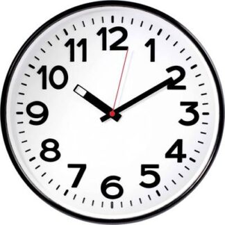 EUROTIME 82320 Quartz Wall clock 300 mm x 50 mm Black