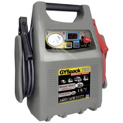GYS Quick start system Gyspack 750 026179 Jump start current (12 V)=750 A Work light, 230 V transformer, Polarity and circuit protection