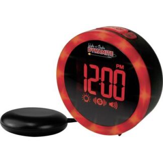 Geemarc JWNS-DYNAMITE_BLK_VD Quartz Alarm clock Black Alarm times 1 USB port, High volume alarm