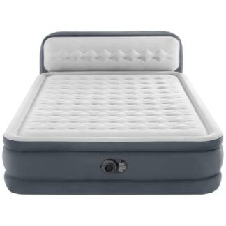 Intex 64448ND DuraBeam UltraPlushHeadboard Airbed (L x W x H) 236 x 152 x 86 cm White, Grey