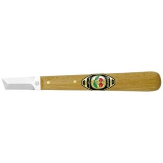 Kirschen 3361000 Groove carving knife with wooden handle