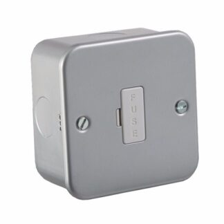 KnightsBridge 13A Rated Metal Clad Fused Connection Spur Unit Without Neon