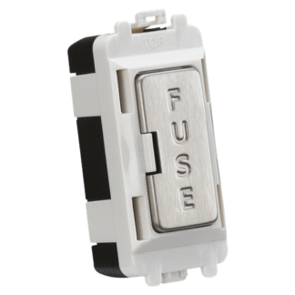 KnightsBridge 13A fused module - brushed chrome