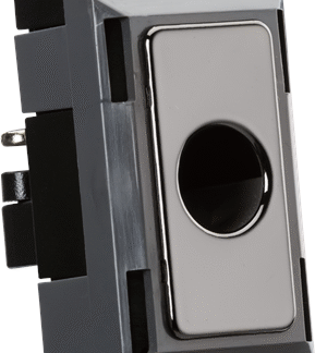 KnightsBridge Flex outlet module (up to 10mm) - black nickel