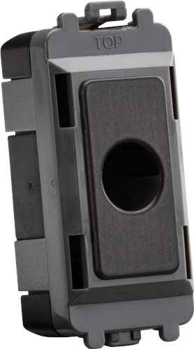 KnightsBridge Flex outlet module (up to 10mm) - smoked bronze