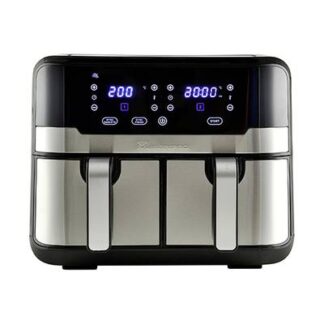 MasterPRO Air fryer 9 l 2400 W Non-stick coating, Cool touch housing, Timer function, Overheat protection, with display Black/stainless steel