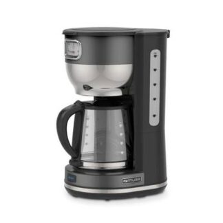 Muse MS-220 DG Coffee maker Grey Cup volume=10 Glass jug, Plate warmer