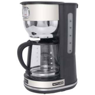 Muse MS-220 SC Coffee maker Beige, Black Cup volume=10 Glass jug, Plate warmer