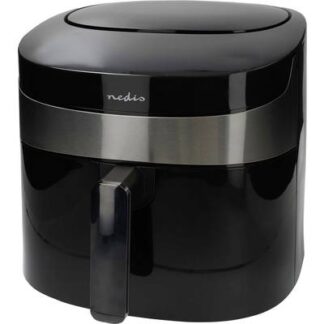 Nedis KAAF180BKW Air fryer 7.2 l 1800 W Indicator light, App-controlled, BPA-free, Overheat protection, Timer function Black