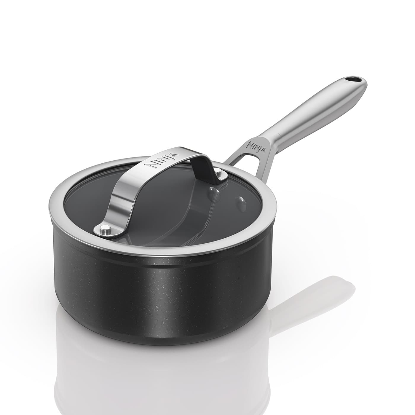 Ninja ZEROSTICK Ceramic Pro 20 cm Saucepan - Black CW30220UK