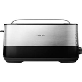 Philips Home HD2692/90 Viva Long slot toaster Stainless steel, Black
