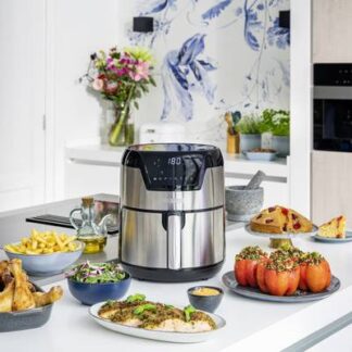 Princess 01.182026.01.001 Air fryer 1500 W Overheat protection, Timer function, with display Black/silver
