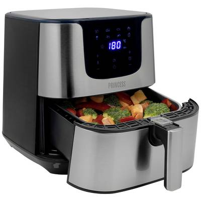 Princess 01.182060.01.001 Air fryer 1700 W Non-stick coating, Timer function, Overheat protection, with display Black/silver