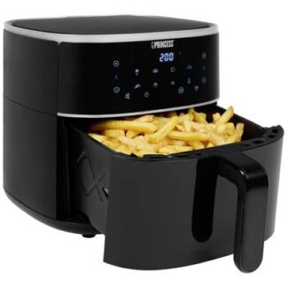 Princess 01.182244.01.001 Air fryer 6 l 1500 W Non-stick coating, Heat convection, Timer function, Temperature pre-set, with display Black