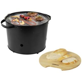 Princess 112240 Charcoal, Electric Electric grill Indicator light, stepless thermostat Grate area (diameter)=320 mm Black