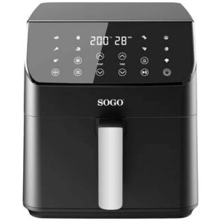 SOGO Human Technology FRE-SS-10890 Air fryer 6 l 1700 W Overheat protection, Timer function, with display, Non-stick coating Black