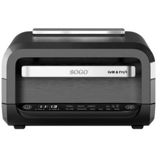 SOGO Human Technology Table grill 4 l 1700 W max. Overheat protection, Timer function, stepless thermostat, BPA-free Black, Stainless steel
