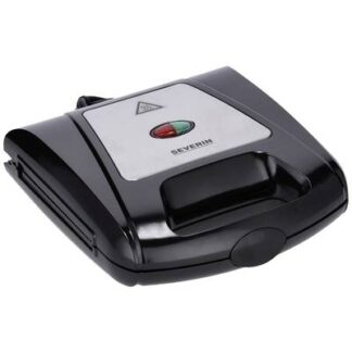 Severin 2968 Sandwich toaster Stainless steel (brushed), Black