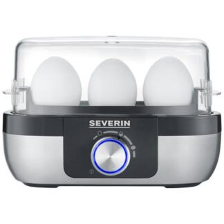 Severin EK 3163 Egg boiler BPA-free, with graduated beaker, with egg piercer Stainless steel, Black