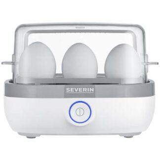 Severin EK 3164 Egg boiler with graduated beaker, with egg piercer, BPA-free White, Grey
