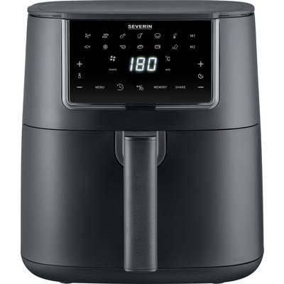 Severin FR 2462 Air fryer 7 l 1700 W with display, Non-stick coating Black