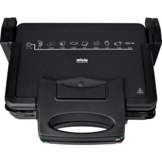 Silva Homeline KG 2410 Electric Grill press Non-stick coating, hinged, Indicator light Black