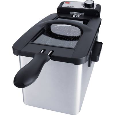 Steba DF 180 Deep fryer 3 l 2000 W Indicator light, corded, stepless thermostat Stainless steel, Black