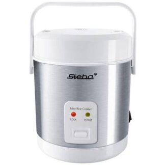Steba RK 4M Rice cooker Stainless steel, White Indicator light, Non-stick coating, with graduated beaker