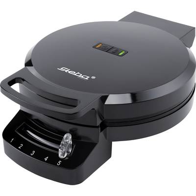 Steba WE 1 Waffle maker Non-stick coating, Indicator light, hinged, stepless thermostat Black