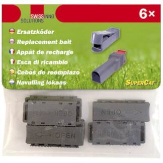 Swissinno 1 090 001K Koeder natural Spare bait Suitable for Swissinno SuperCat Mousehouse, No See No Touch 6 pc(s)
