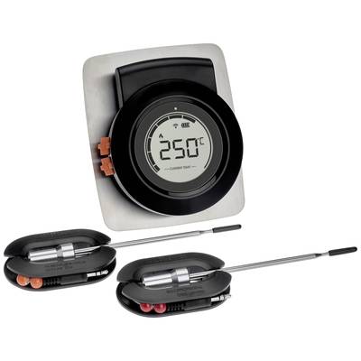 TFA Dostmann 14.1513.01 BBQ thermometer Alarm, Corded probe, Free app, Core temperature monitoring Burgers, Beef, Veal, Lamb, Pork, Turkey, Celsius/Fahrenheit