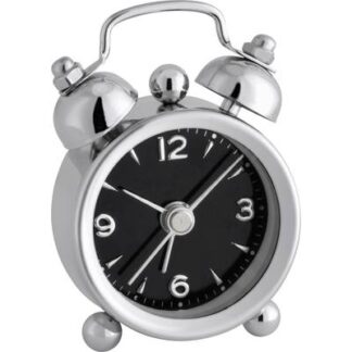 TFA Dostmann 60.1000.01 Quartz Alarm clock Chrome Alarm times 1