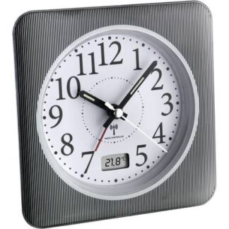 TFA Dostmann 60.1502.10 Radio Alarm clock Grey, White Alarm times 1