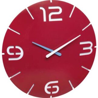 TFA Dostmann 60.3047.05 Quartz Wall clock 35 cm x 3.5 cm Red