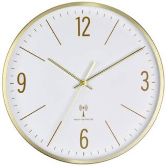 TFA Dostmann 60.3534.53 Radio Wall clock 300 mm x 45 mm x 300 mm Gold
