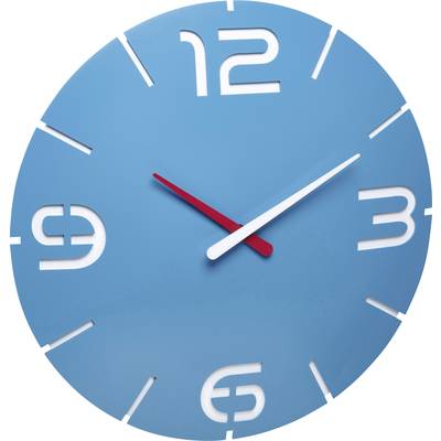 TFA Dostmann 60.3536.14 Radio Wall clock 35 cm x 3.5 cm Sky blue